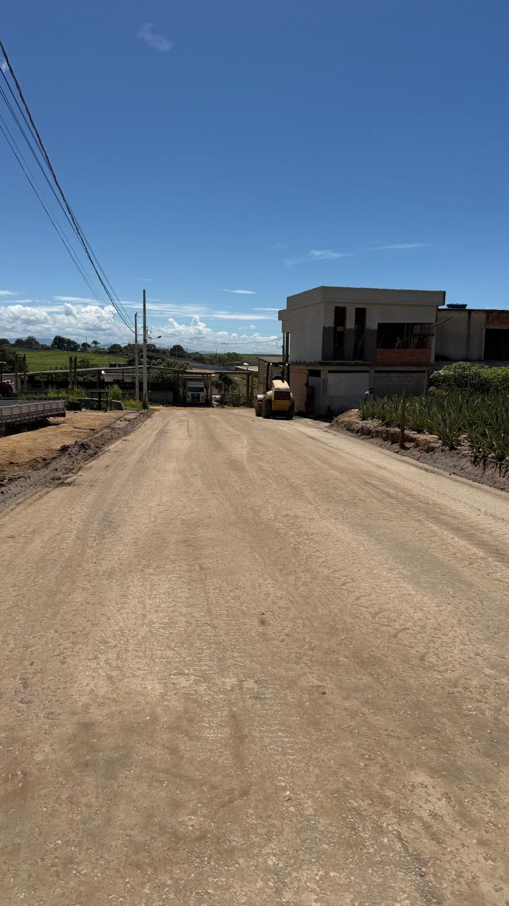Estrada rural depois do tratamento